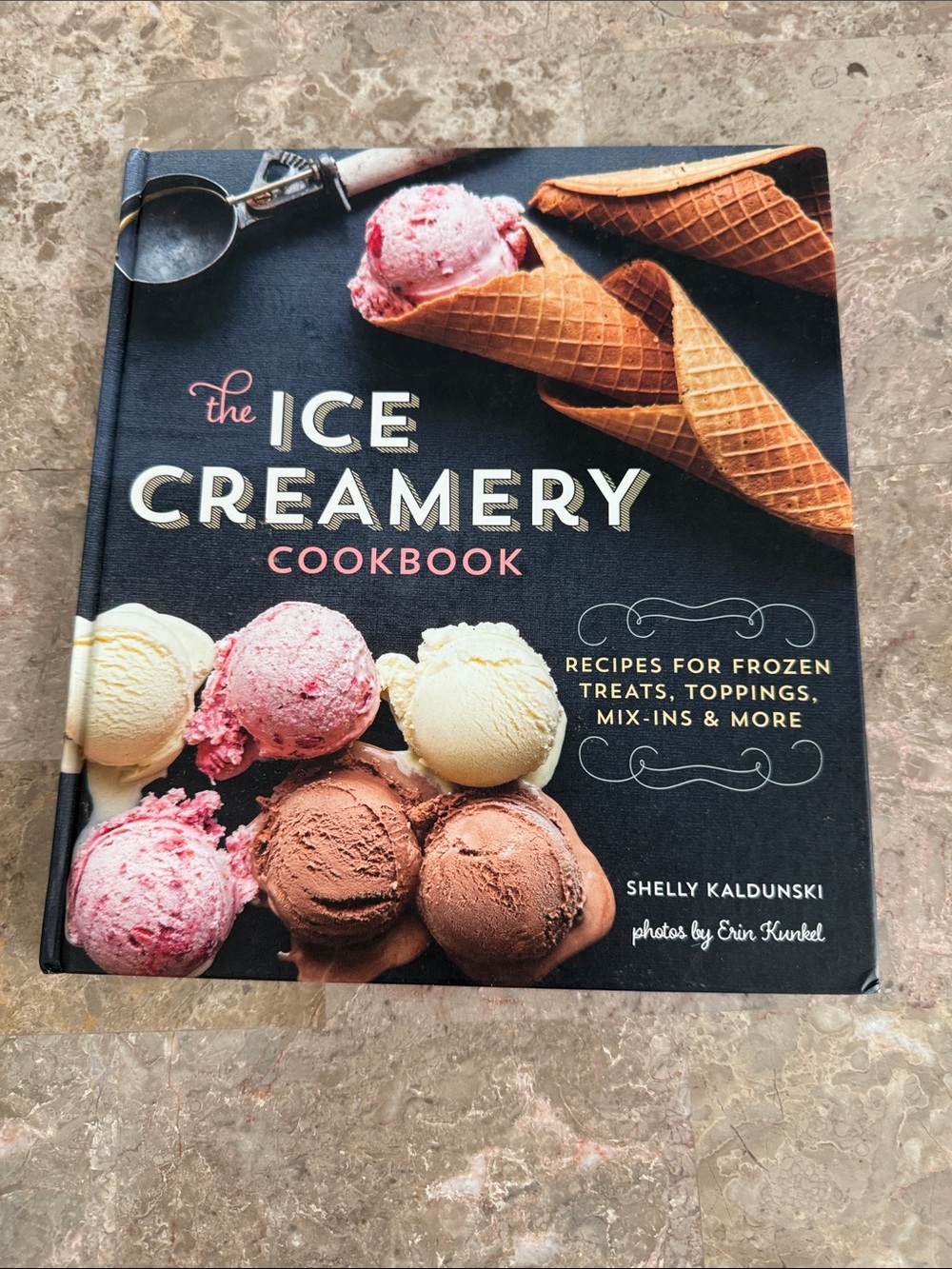 The Ice Creamery Cookbook by - Black Cover